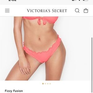 VS the ruffle cheeky bikini bottom
